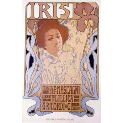Iris – Pietro Mascagni | G. Ricordi & C. Italian Opera Poster