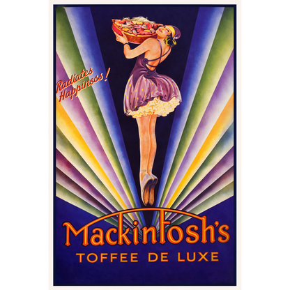 Mackintosh’s Toffee De Luxe – Art Deco Advertising Poster