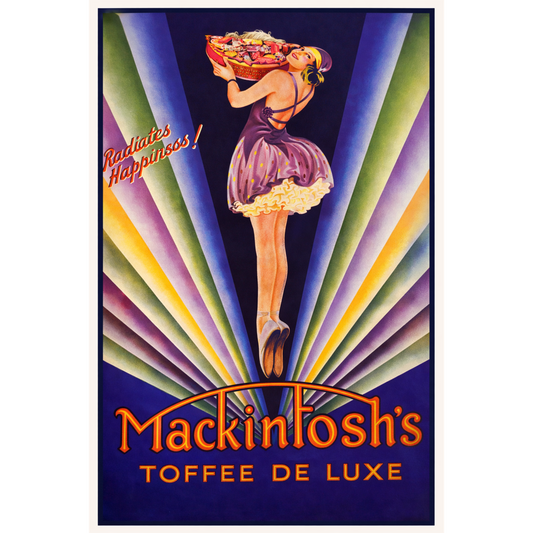 Mackintosh’s Toffee De Luxe – Art Deco Advertising Poster