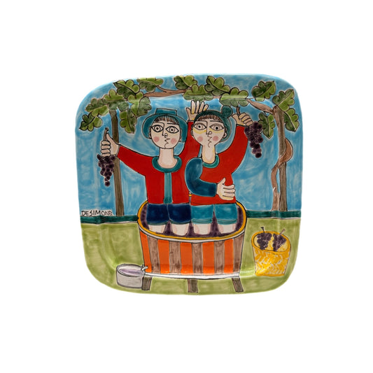 Giovanni DeSimone “Grape Stomper” Harvest Tray – 11"