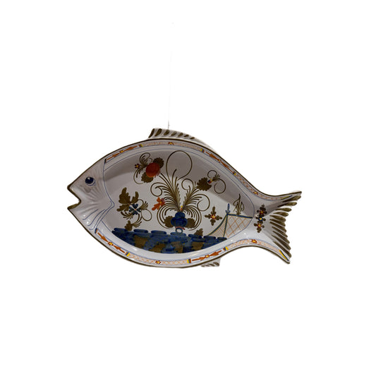 Hand-Painted Blue Carnation Fish Platter – Garafano Faenza