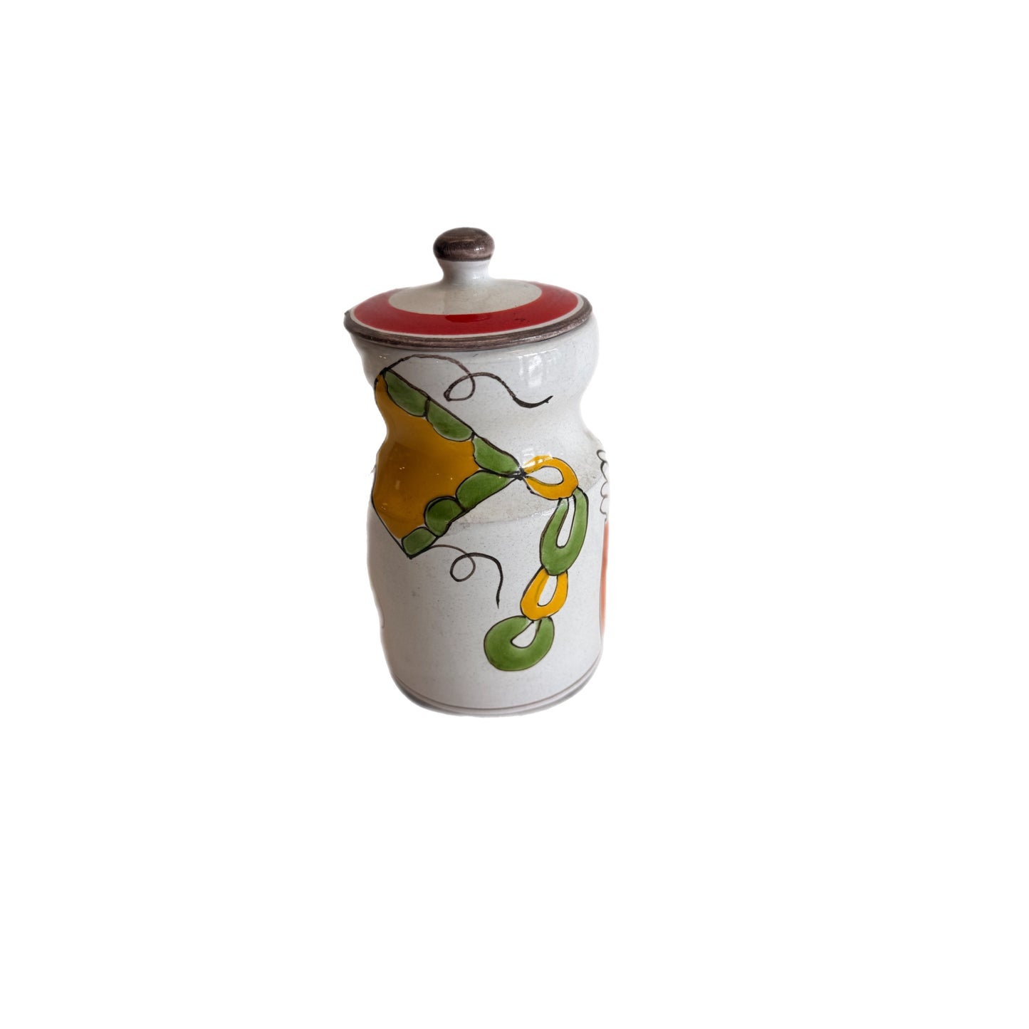 Original Vintage Giovanni DeSimone Small Ceramic Canister – Girl with Kite