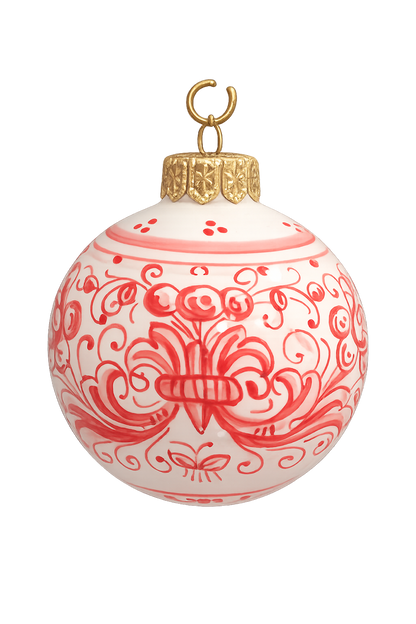 Personalized Ornament - Pia's Red Deruta