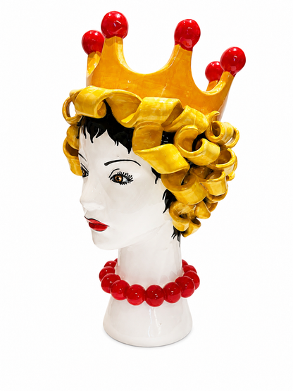 Ceramiche D'arte Dolfi: Sculpture & Vase with Crown