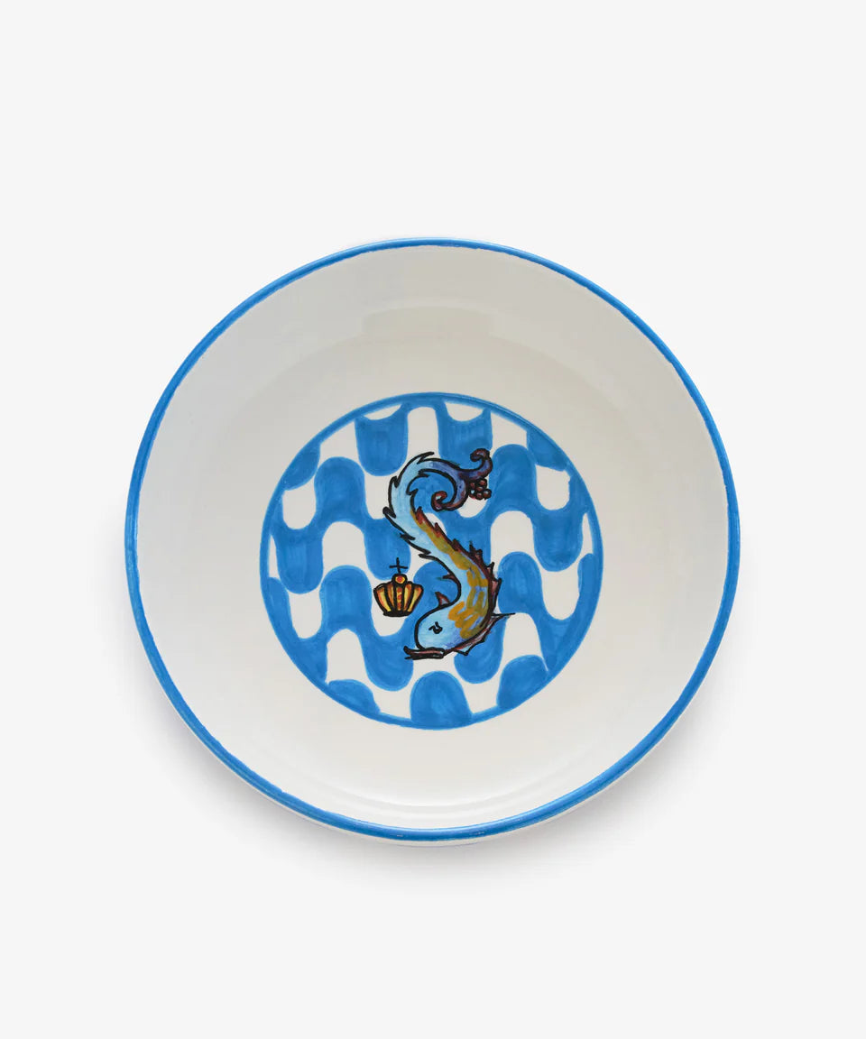 Contrade Personal Pasta Bowl: Dolphin