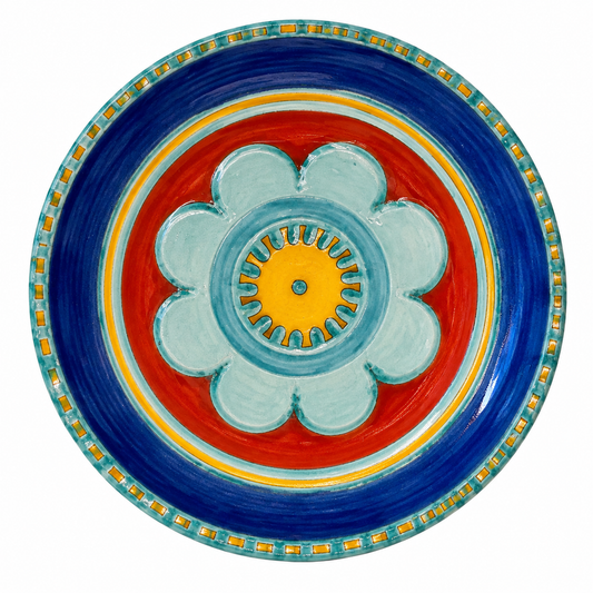 Giovanni De Simone Original Decorative Flower Ring Plate