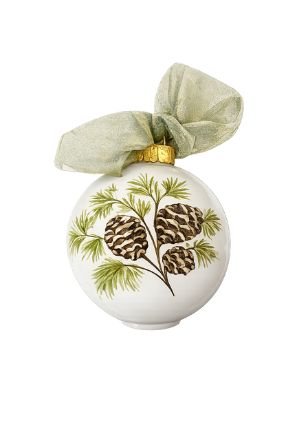 Personalized Ornament - Pinecone/ 24 Karat Gold
