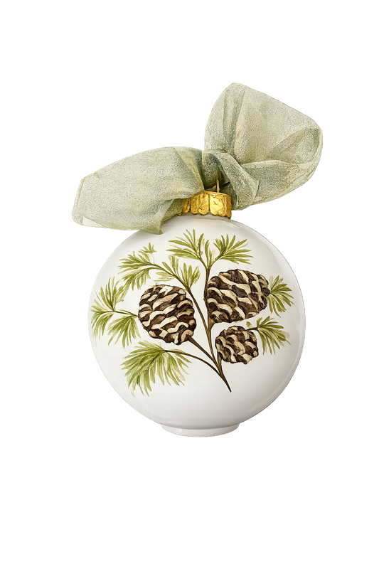 Personalized Ornament - Pinecone/ 24 Karat Gold [6678]