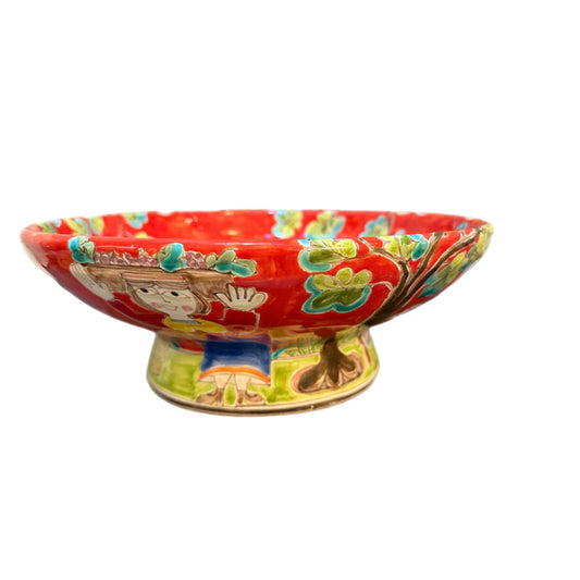 Susanna DeSimone Artisanal Grape-Picking Centerpiece Bowl