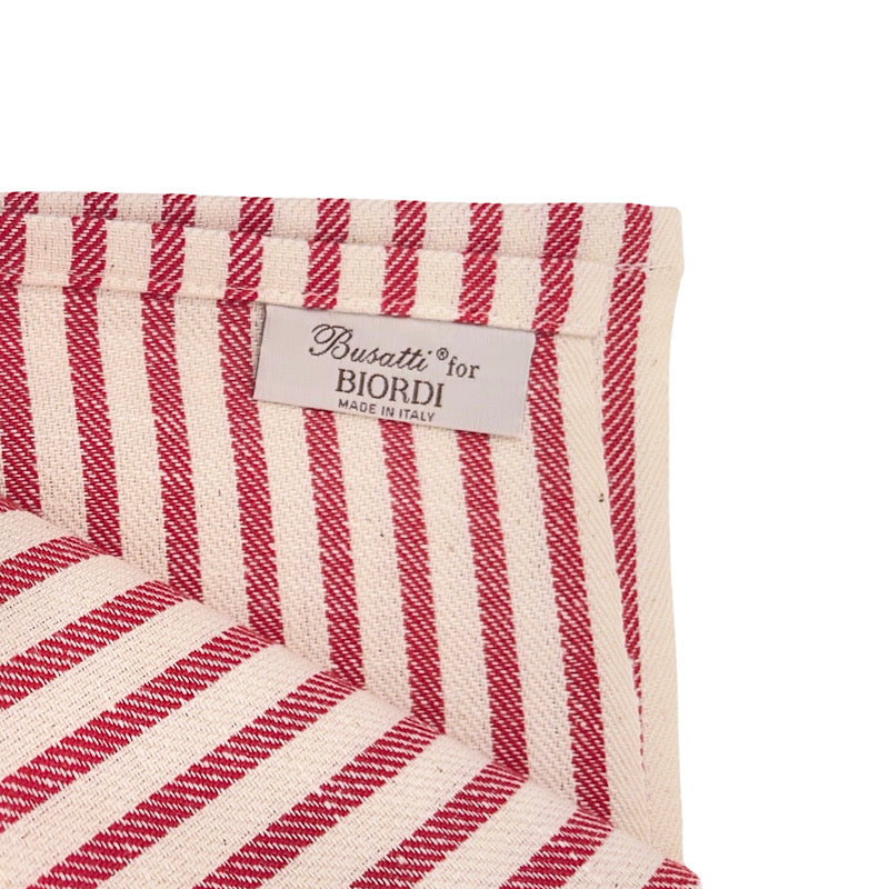 Busatti Kitchen Towel Stripe Design - Gnomes (Red)