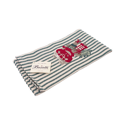 Busatti Kitchen Towel Stripe Design - Buggy (Green)