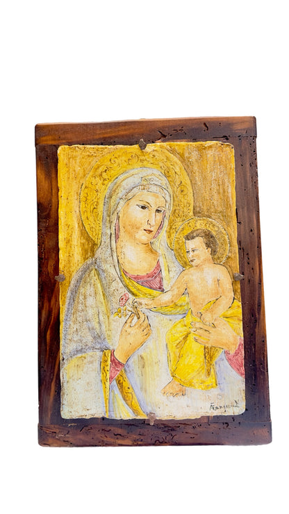 Madonna & Child Ancient Brick Halo