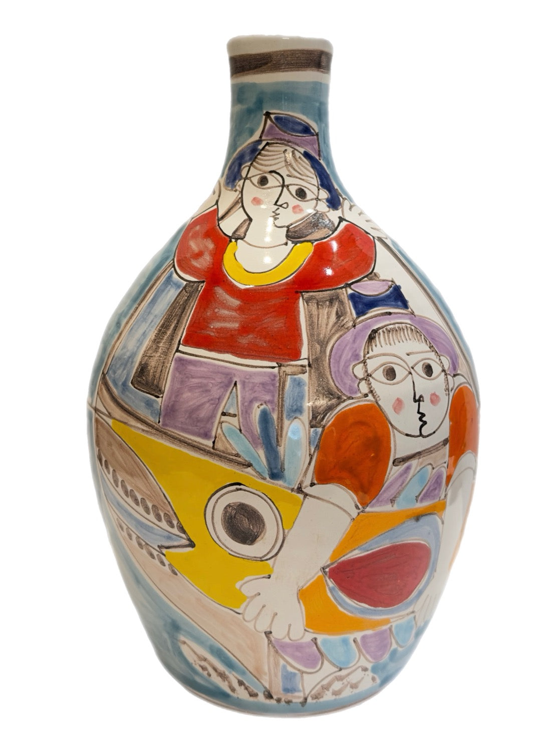 Giovanni De Simone Original Fisherman 12" Vase