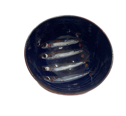 Vignoli Small Bowl with Painted Fish Design 19