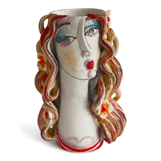 Schittone Blond Mermaid with Flower Vase  - Small