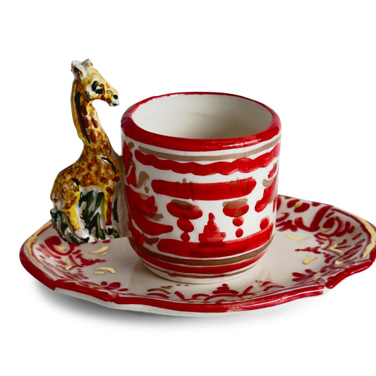 Contrade 24kt Espresso Cup & Saucer, 4 oz : Giraff