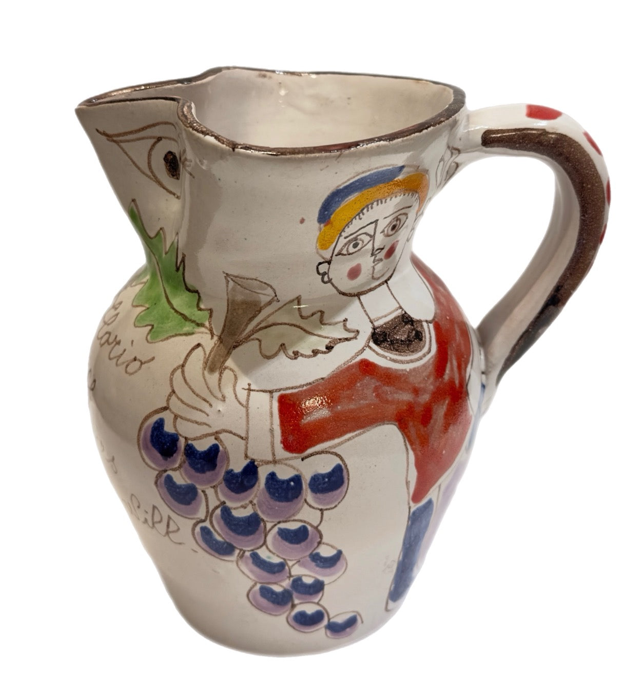 Giovanni De Simone Original Sicilian Sangrilla Pitcher Large