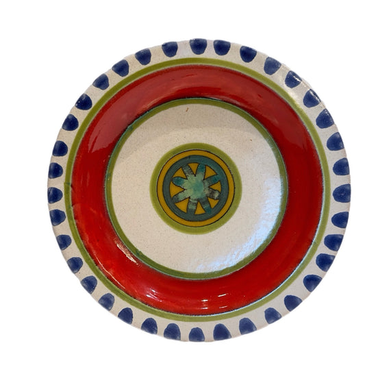 Giovanni De Simone Original Decorative Red Ring Plate