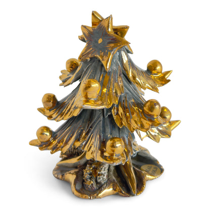 Mini Christmas Tree - Real Gold & Grey