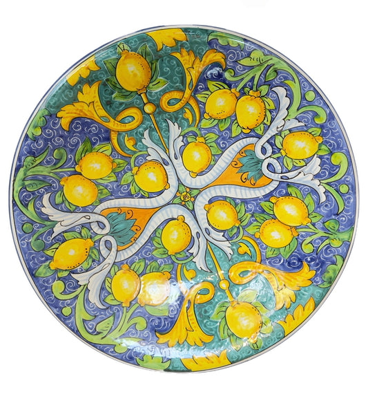 Florentine Wall Plate Lemons - Medium