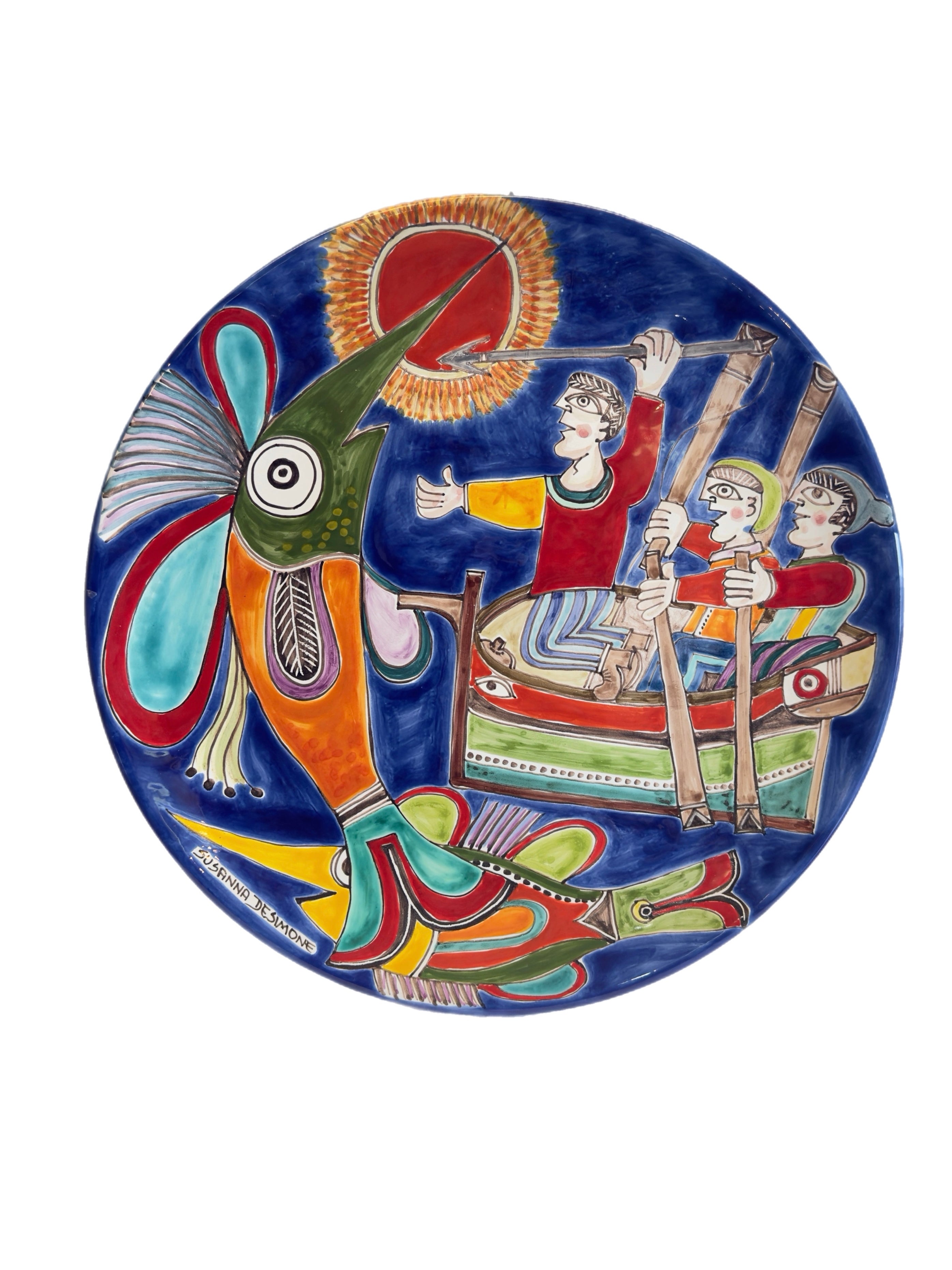 デシモーネ　CERAMICA SUSANNA DE SIMONE 大皿 デシモーネCERAMICA SUSANNA DE SIMONE 大皿