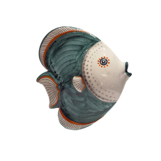 Handcrafted Ceramic Tropical Fish Wall Sculpture – Schittone Collection