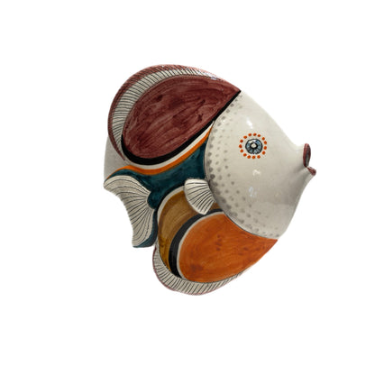 Handcrafted Ceramic Tropical Fish Wall Sculpture – Schittone Collection