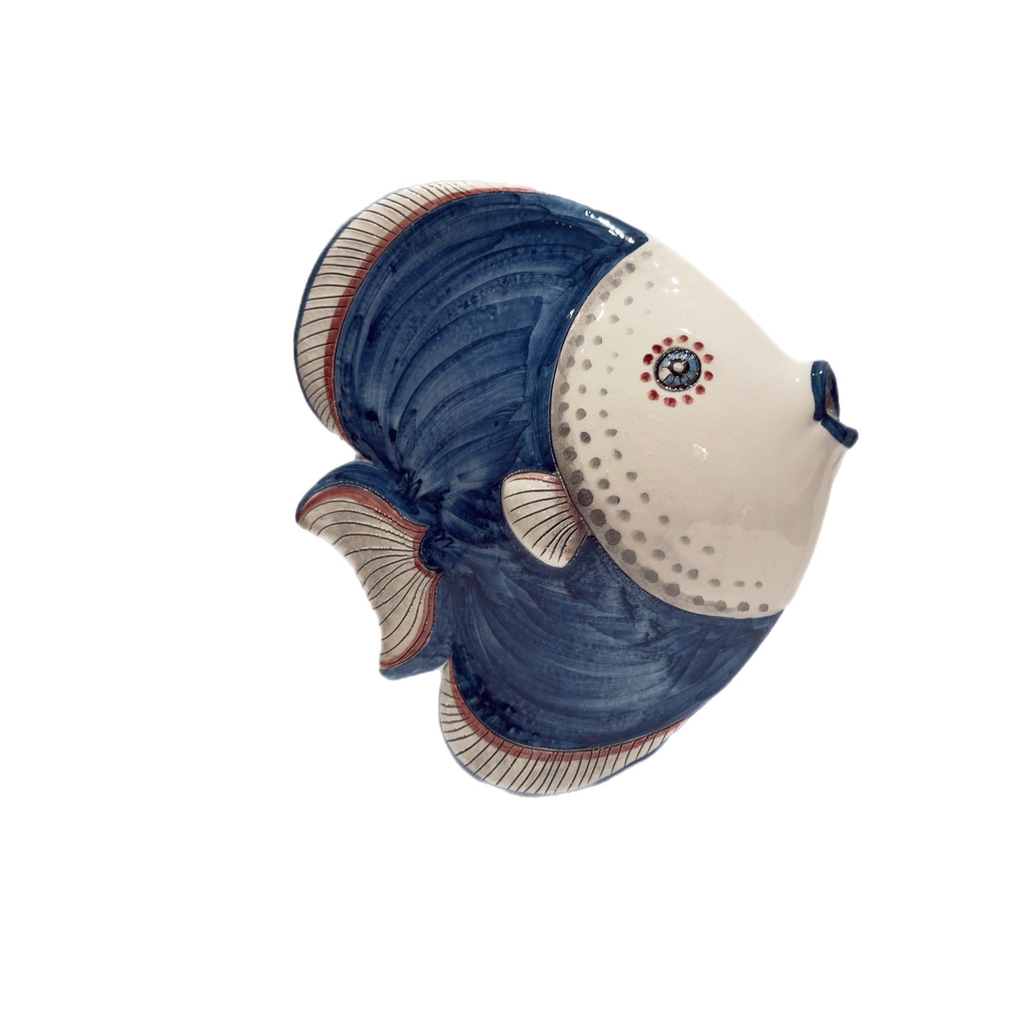 Handcrafted Ceramic Tropical Fish Wall Sculpture – Schittone Collection