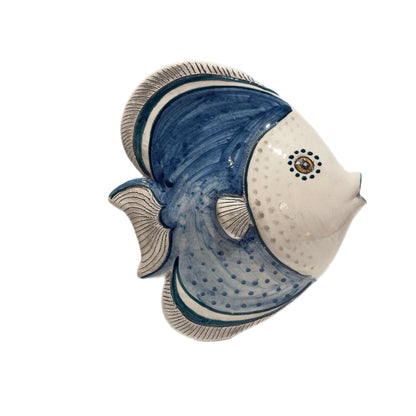 Handcrafted Ceramic Tropical Fish Wall Sculpture – Schittone Collection