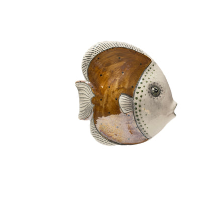 Handcrafted Ceramic Tropical Fish Wall Sculpture – Schittone Collection