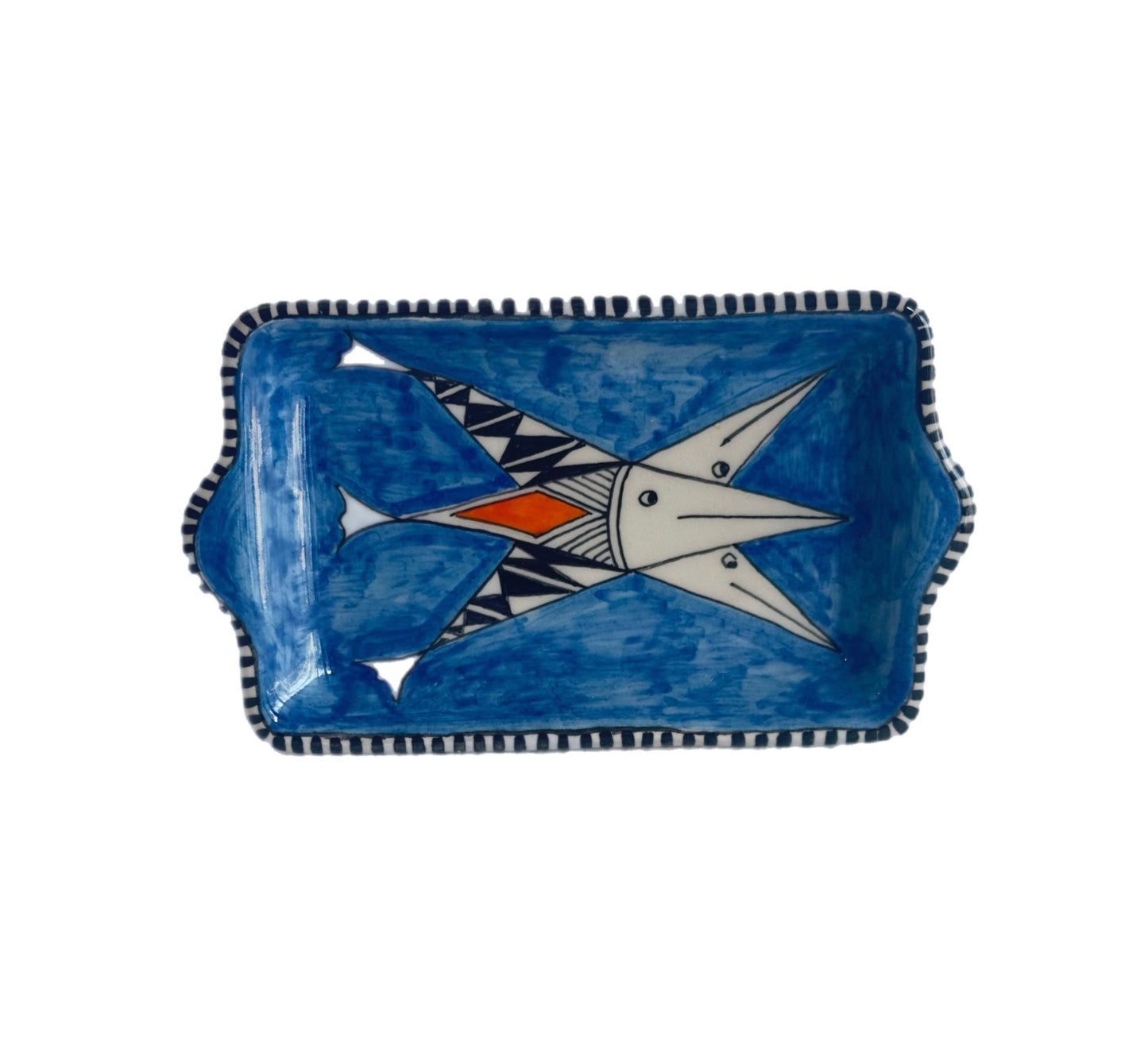 Liguori Rectangular Plate di Vietri sul Mare - Sea Blue