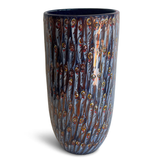 Vignoli Vase Navy Anchovies