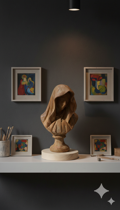 VINTAGE & COLLECTIBLE CERAMICS Bust – Hooded Figure, Italy