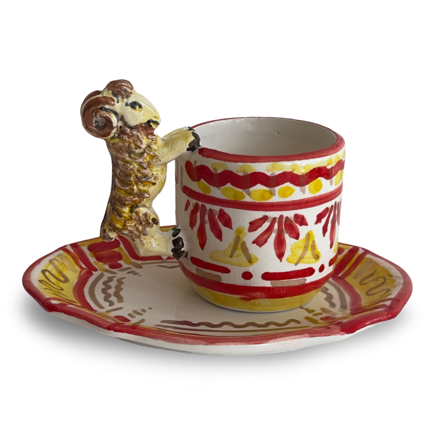 Contrade 24kt Espresso Cup & Saucer, 4 oz : Ram