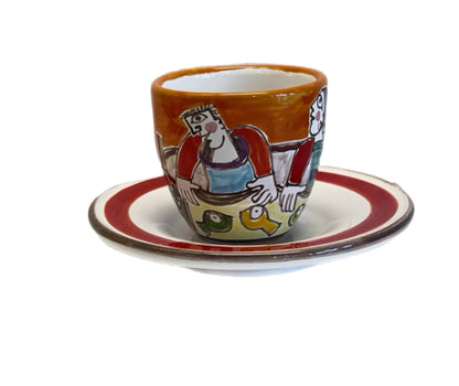 Fishermen Espresso Cup & Saucer