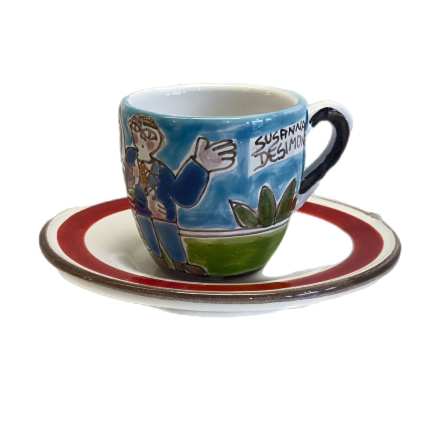 Wedding Couple Espresso Cup & Saucer