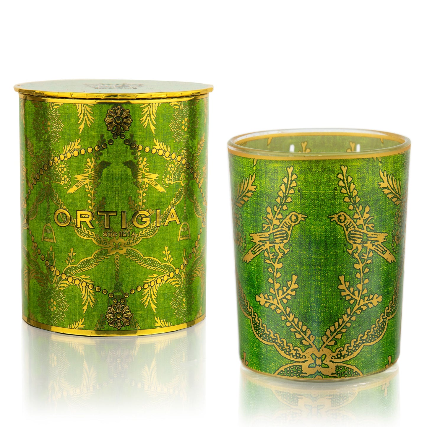 Ortigia Sicilia Decorated Candle- Lime di Sicilia