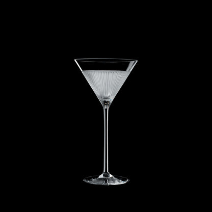 Salviati Hand-Carved Crystal Martini Glasses, Set of 6