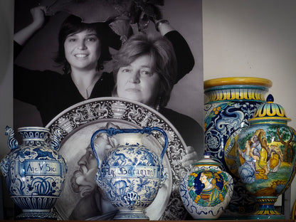 VINTAGE & COLLECTIBLE CERAMICS Italian Hand-Painted Fruit Wall Plate by Francesca Niccacci