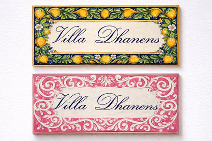 Customized Hand-painted Address Plate