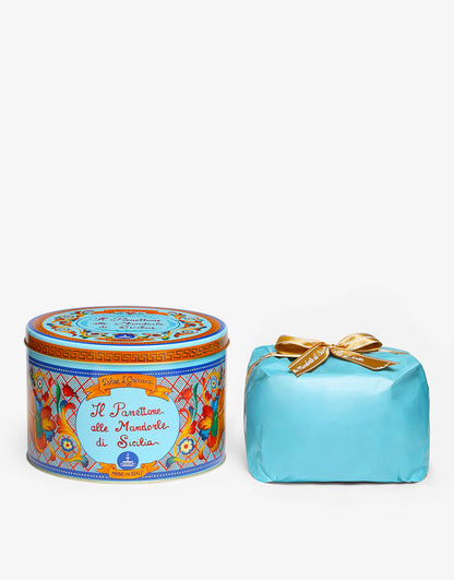 Dolce & Gabbana Panettone - Alle Mandorle di Sicilia  With Blue Tin