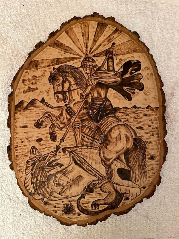 St. George in Pyrography | PRE-ORDER