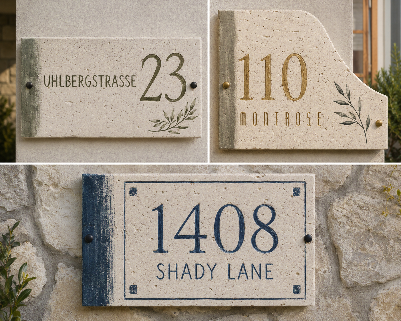 Customized Hand-painted Address Plate