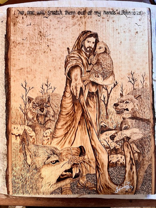 Good Shepard in Pyrography | PRE-ORDER