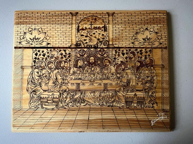 The Last Supper Detail in Pyrography | PRE-ORDER