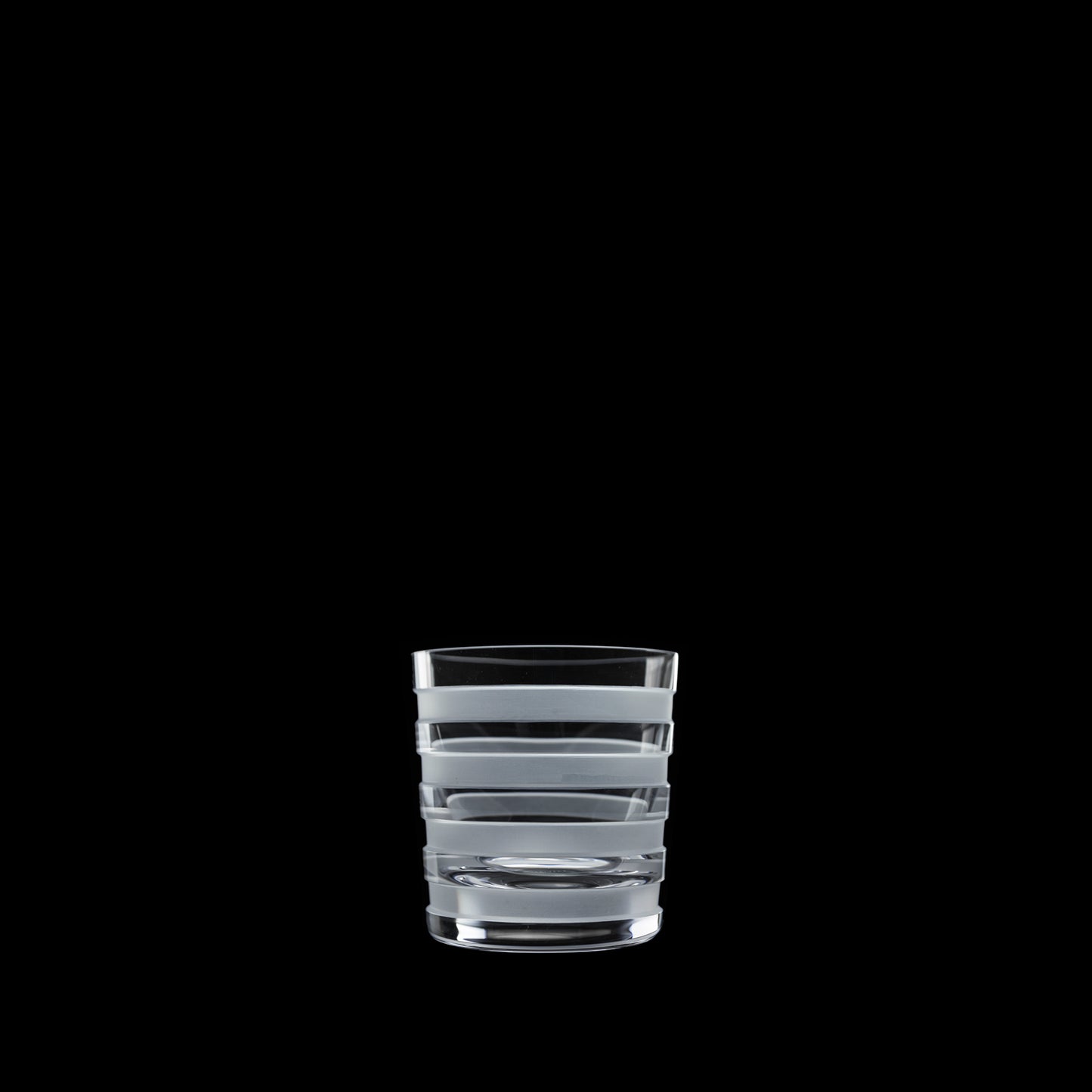 Salviati Hand-Carved Crystal Double Old Fashioned Glasses, Set of 6