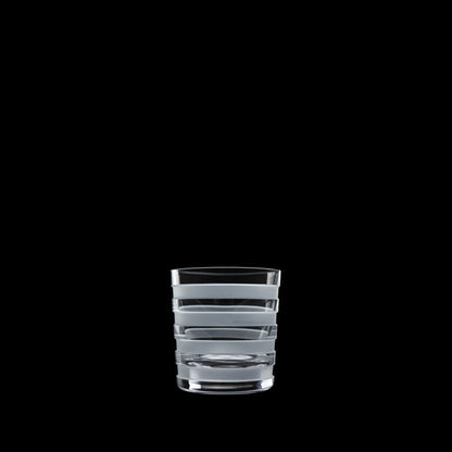 Salviati Hand-Carved Crystal Double Old Fashioned Glasses, Set of 6