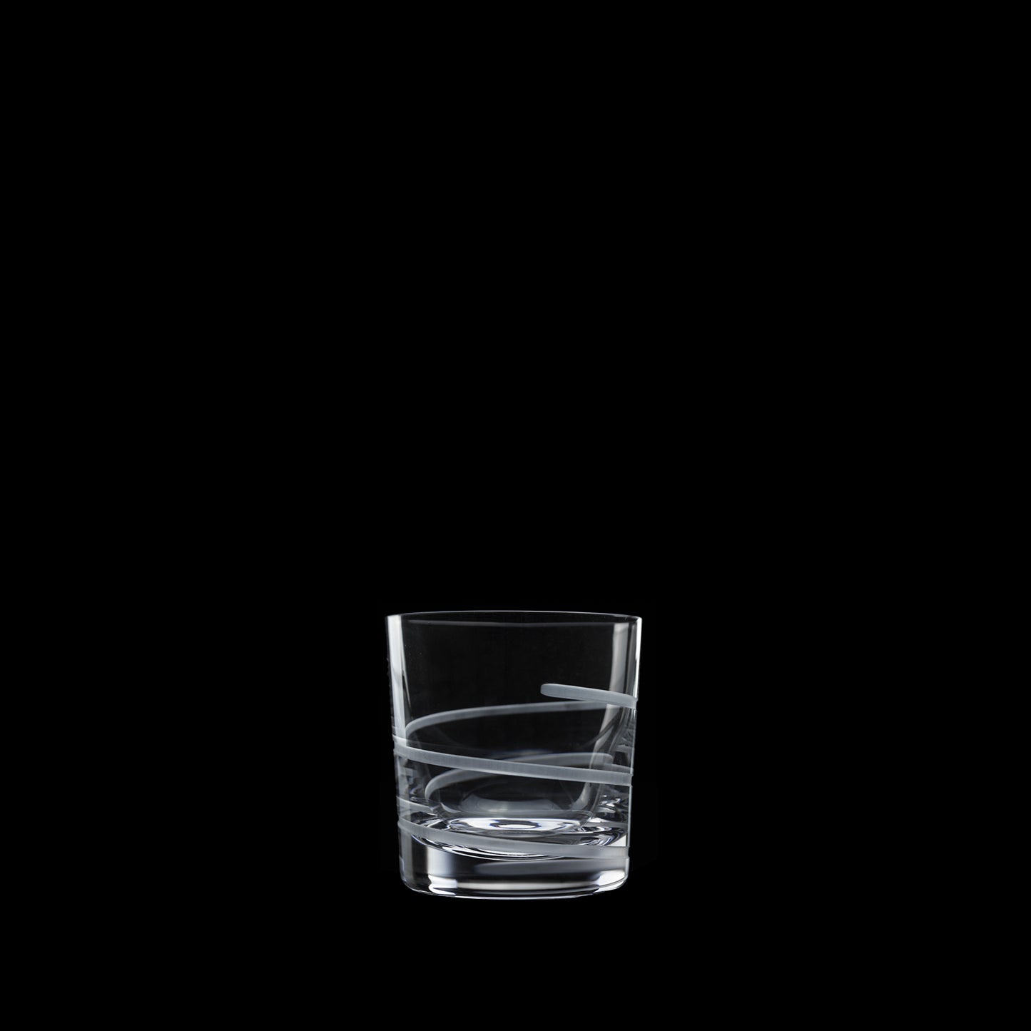 Salviati Hand-Carved Crystal Double Old Fashioned Glasses, Set of 6