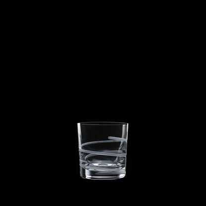 Salviati Hand-Carved Crystal Double Old Fashioned Glasses, Set of 6