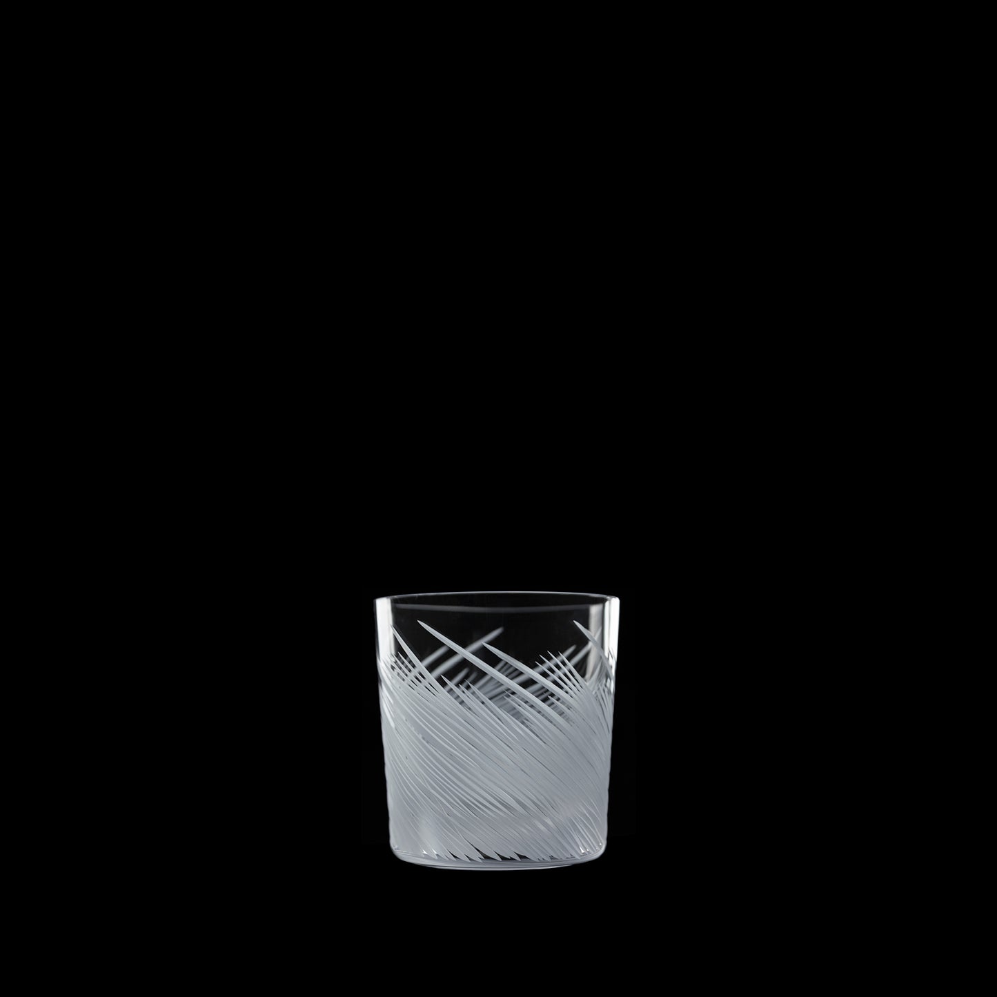 Salviati Hand-Carved Crystal Double Old Fashioned Glasses, Set of 6